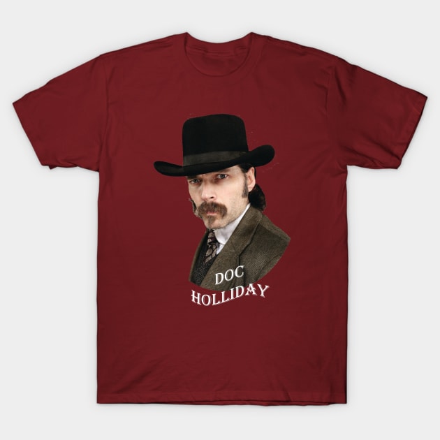 Doc Holliday FlagType T-Shirt by pasnthroo